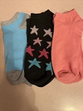 Women's Decorative Socks No Show Set of Three Brand New