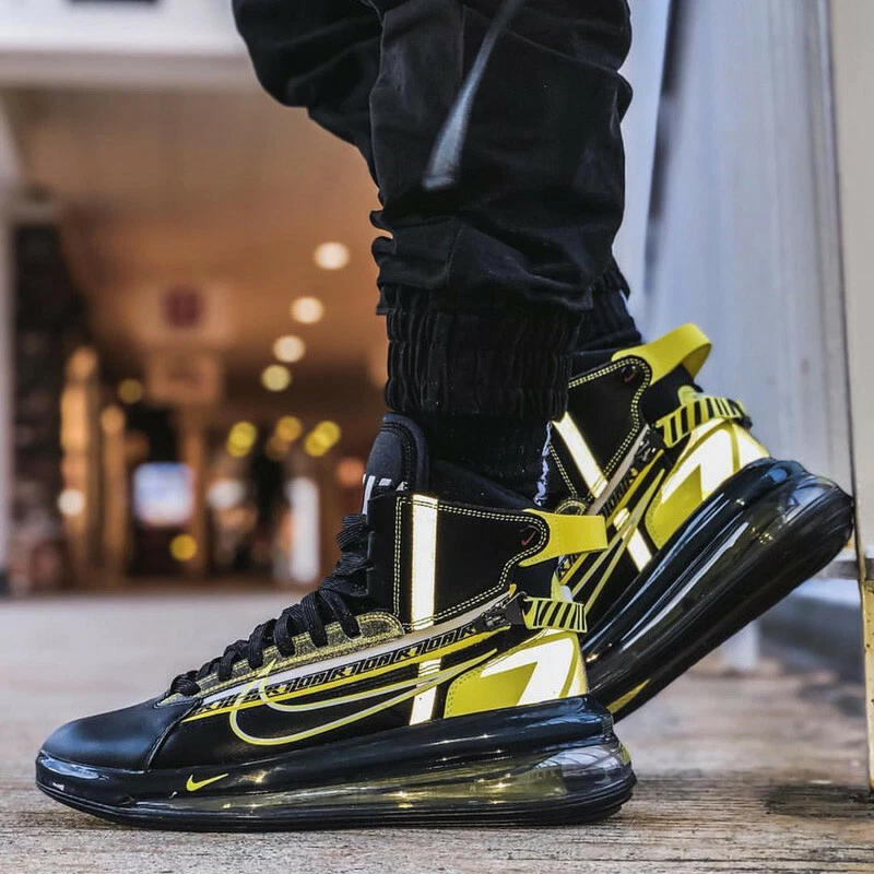 Nike Air Max 720 Saturn AS QS Motorsport Black Yellow All Star BV7786-001  Men 15