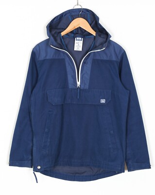 HELLY HANSEN Anorak Hooded Jacket Men Size S Outdoor Hiking Trekking MJ4142