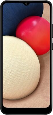 Verizon & T-Mobile   Samsung Galaxy A02S   32GB Black  (SM-A025V) - Excellent
