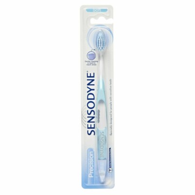 SENSODYNE Precision Toothbrush Medium Silky Bristles for Sensitive Teeth -1 Unit