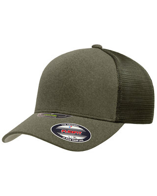 Flexfit 5511UP Unisex 5-Panel Permacurv Visor Closed Back Unipanel Cap