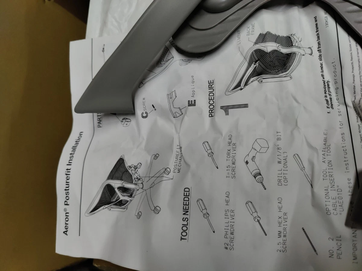 Classic aeron posturefit support kit hot sale
