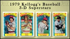 1979 Kellogg's 3-D Super Stars (1-60) / U Pick Cards - Build Set / Buy4+ Save30%