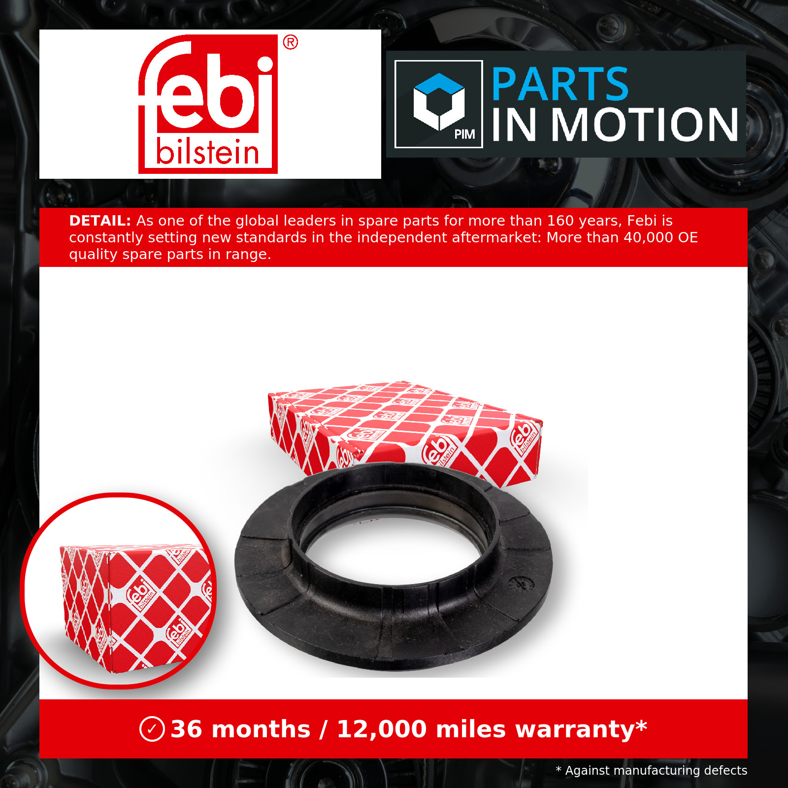 2x ✅Fits FEBI FE177290 Rolling Bearing, suspension strut support mou ⭐UK Seller⭐ - Image 8