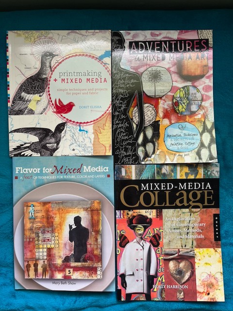 LOT of 4 Books Adventures in MIXED MEDIA ART Printmaking Collage Shaw Harrison