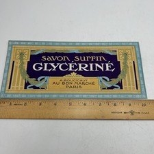 1 ANCIENNE ETIQUETTE DE SAVON /ANTIQUE SOAP LABEL FRENCH PARIS /SAPONE LABEL