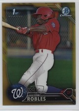 2016 Bowman Chrome Prospects Gold Refractor 4/50 Victor Robles #BCP10 11ff