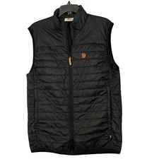 Fjallraven Black Mens Abisko Padded Vest Outdoor Hiking - Medium