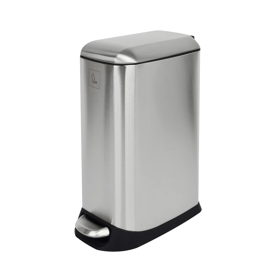 SVITA TS12 Mülleimer Treteimer Abfalleimer 12l inkl. Inneneimer Pedal Silber - Bild 4 von 4