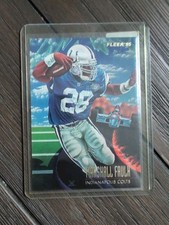 1995 Fleer - Pro Visions Marshall Faulk #5, Indianapolis Colts NFL Illustration 