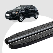 Trittbretter passend für Mitsubishi AS-X ab 01/2010 (Model: DOLU, Farbe: Schwarz