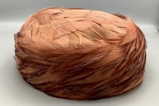 Authentic 1950 s-60 s Women s Pheasant Feather Pillbox Hat 7