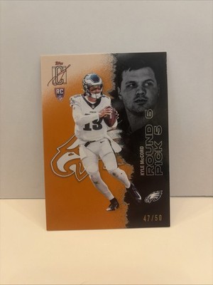 2025 Topps Signature Class Kyle McCord RC Round 1 Pick 5 #108 47/50 Eagles