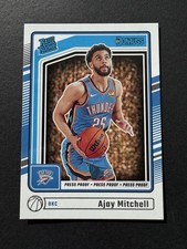 2024-25 Donruss Basketball AJAY MITCHELL Rated Rookie Press Proof -THUNDER-
