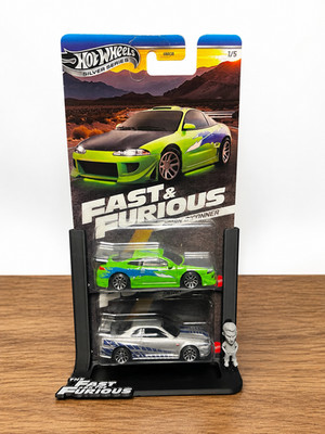 Custom Fast and Furious Hot Wheel Stand, Brian O'Conner, Paul Walker, STAND ONLY