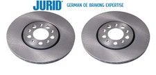Image of 2x Jurid 562041JC-1 Brake Discs Front 288mm Fits Audi Seat Skoda VW 96-25
