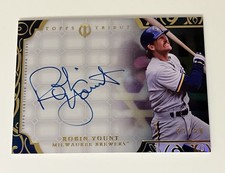 2015 Topps Tribute #35/50 Robin Yount On Card AUTO