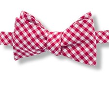 The Bow Tie Guy Red White Gingham Self-Tie Bow Tie New in Package Grandpa Core