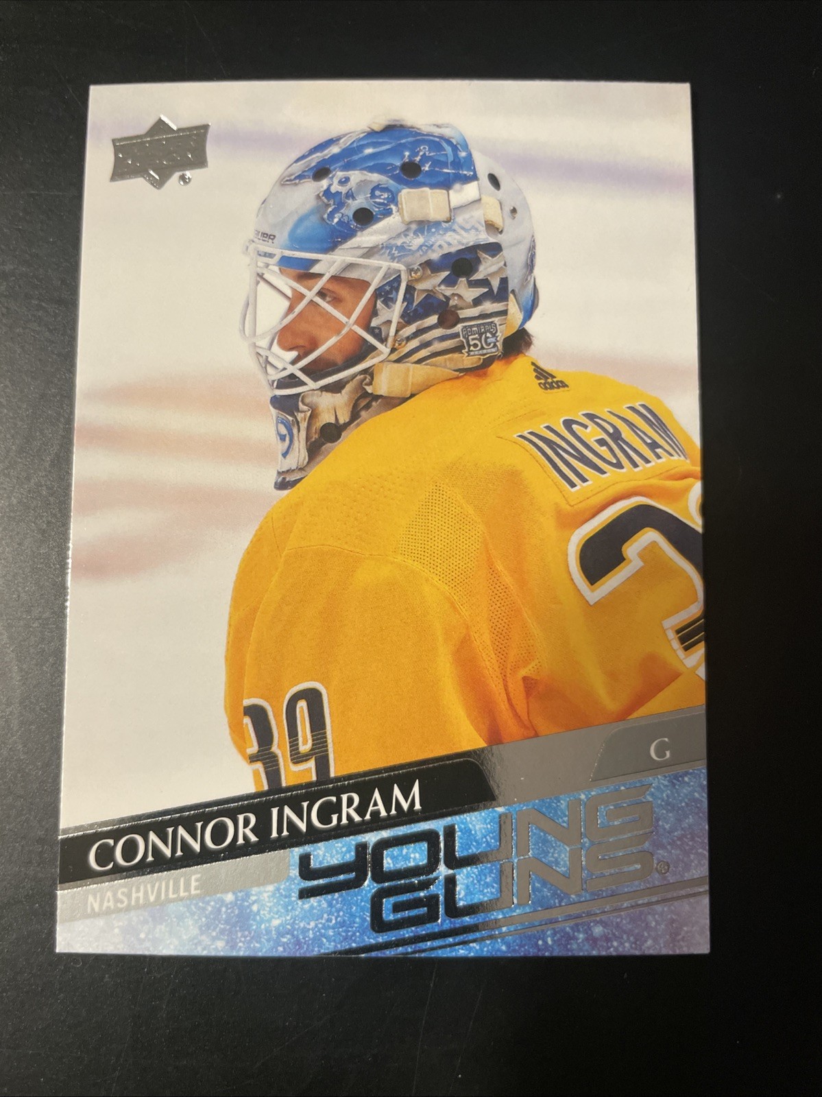 2020-21 Upper Deck #223 🔥CONNOR INGRAM🔥Young Guns Predators, Edmonton Oilers