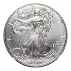 2019 American Silver Eagle NGC MS-69 Mint Error Obverse Struck Thru