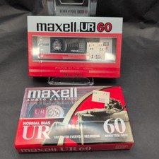 Maxell UR60 Audio Cassette Tapes 2 - 60 Minute, Normal Bias NEW 