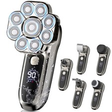 9D Head Shavers for Bald Men, Upgraded 6-in-1 Electric Razor Professional G...