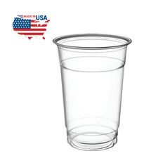 16 oz Clear PET Plastic Cold Cups   Disposable Cups 25, 100, 500 or 1000 Ct 