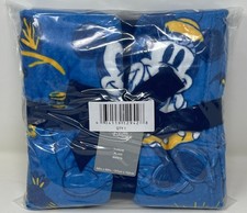 New! Disney Mickey & Minnie Mouse 2025 Hanukkah Fleece Throw Plaid Blanket 50x60