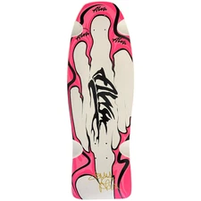 Tony Alva  Aggression Fish White SIGNED  Skateboard Deck Reissue RARE 177-200