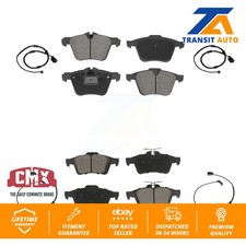 Front Rear Ceramic Disc Brake Pads And Wear Sensors Kit For Jaguar XJ KCW-101094