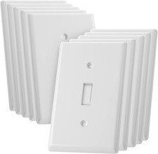 Bates- Light Switch Cover, Switch Plate Covers, Pack of 10, Single Light Switch