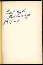 Will Harridge Beckett BAS Signed Connie Mack's Baseball Book Autograph