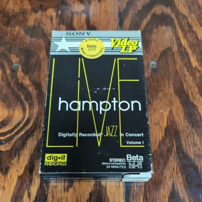 Vintage 1983 Lionel Hampton Live Jazz Band Beta Betamax Tape Video, Sony
