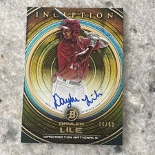 2022 Bowman Inception - Prospect Autographs Daylen Lile #PA-DLL Gold Foil /50