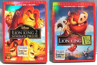 Lion King 2-Simba's Pride & Lion King 1½ (DVD/Blu-ray) Special Ed 2 Disc Set