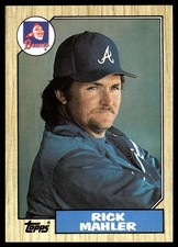 Rick Mahler 1987 Topps #242 Atlanta Braves MLB READ FREE SHIPPING AutographDen
