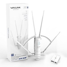 WAVLINK AC1200 Outdoor WiFi Extender Long Range Signal Booster 2.4/5GHz  White