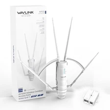 WAVLINK AC1200 Outdoor WiFi Extender Long Range Signal Booster 2.4/5GHz | White