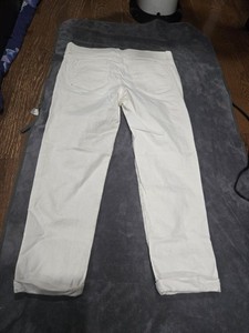 Apt. 9 Women's White Ankle Jeans Size 12 Elastic Waist