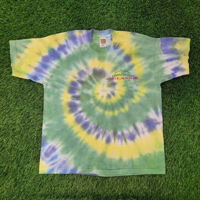 Vintage 90s Grand Canyon Glass Tie-Dye Shirt Large 22x26 Crop
