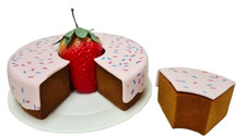 Play Food Real Feel Slicing Chocolate Cake With Removable Frosting
