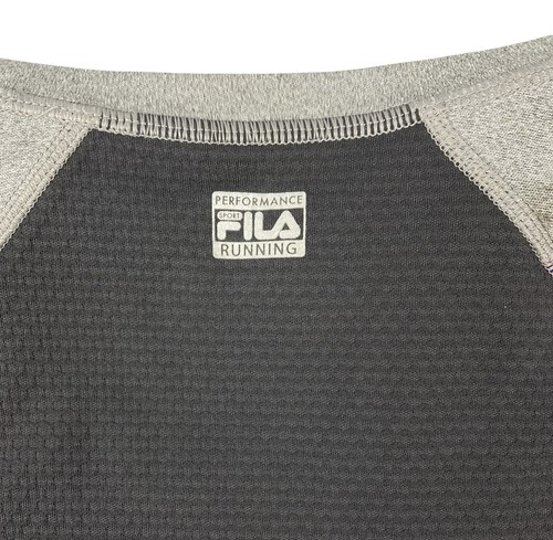 FILA SPORT RUNNING Performance S/S Top grau rosa Leopardenbesatz Damen S Polyester - Bild 12 von 14