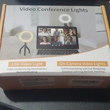 Video conference lights. LED video lights. On camera video lights. New in box.