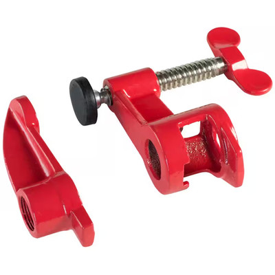 3/4 In. Capacity Pipe Clamp Fixture Set with 2-1/2 In. Throat Depth NEW