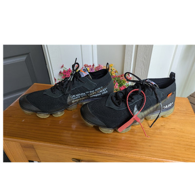 Nike x Off-White Air VaporMax Black Low Top Lace-Up Men s Running Sneakers