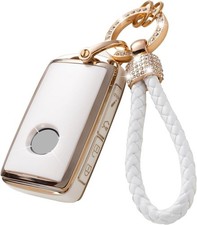 Gematay for Mazda Key Fob Cover Compatible with 3 6 CX 5 9 30 50 White