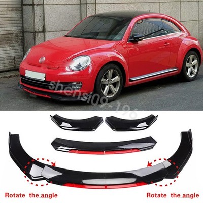 For Volkswagen Golf MK4 Front Bumper Lip Chin Spoiler Splitter Body Black&Red