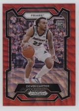 2024-25 Panini Prizm Draft Picks Red Wave Prizm Devin Carter #27 fm0