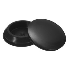 6 Pcs Silicone Hole Plug, Black Fit for Bottle Pipes 35-38mm Inner Diameter